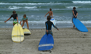 Texas Surf Camp - Bob Hall Pier - July 13, 2012